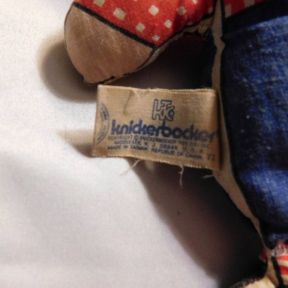 Raggedy Andy Bean Bag Doll Knickerbocker Vintage 1960's - Picture 5 of 5